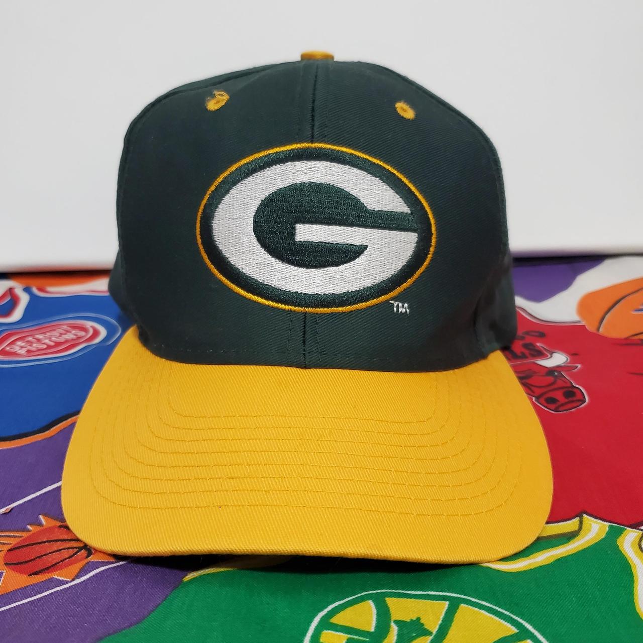 Vintage Green Bay Packers Hat Snapback 7 Logo Throwback