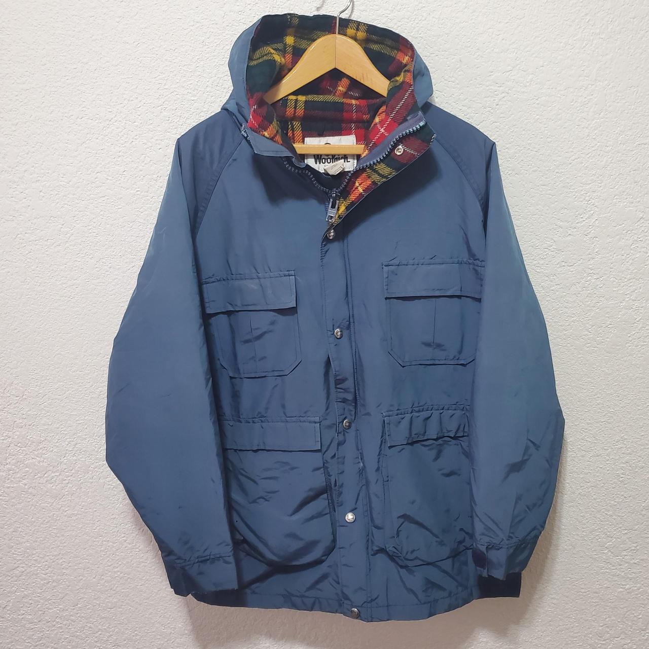 Vintage 80's Woolrich flannel lined parka... - Depop