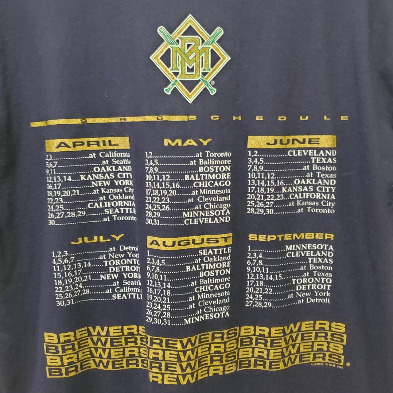 Vintage 1996 Milwaukee Brewers T Shirt