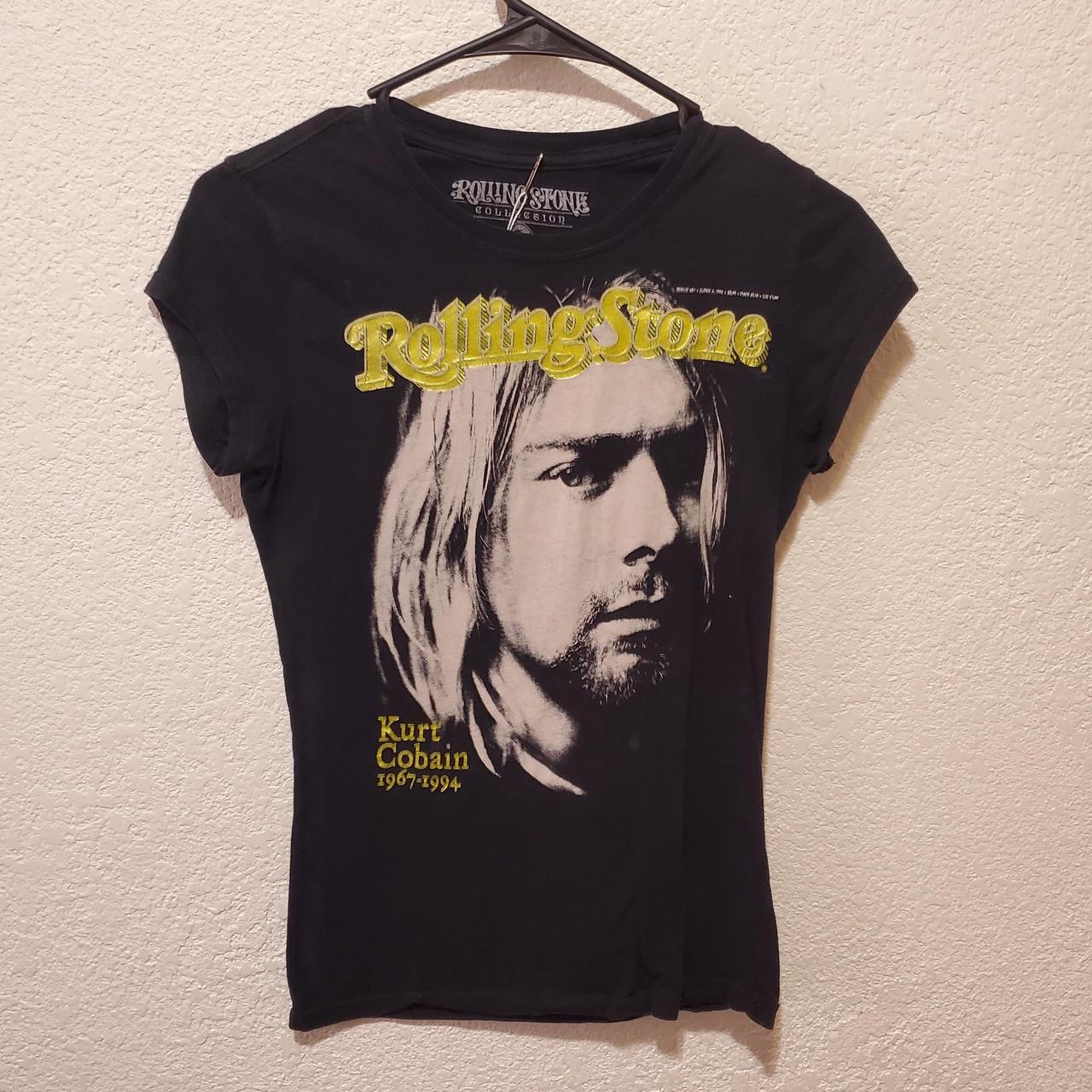 Rolling Stone Kurt Cobain memorial Tee women's large... - Depop