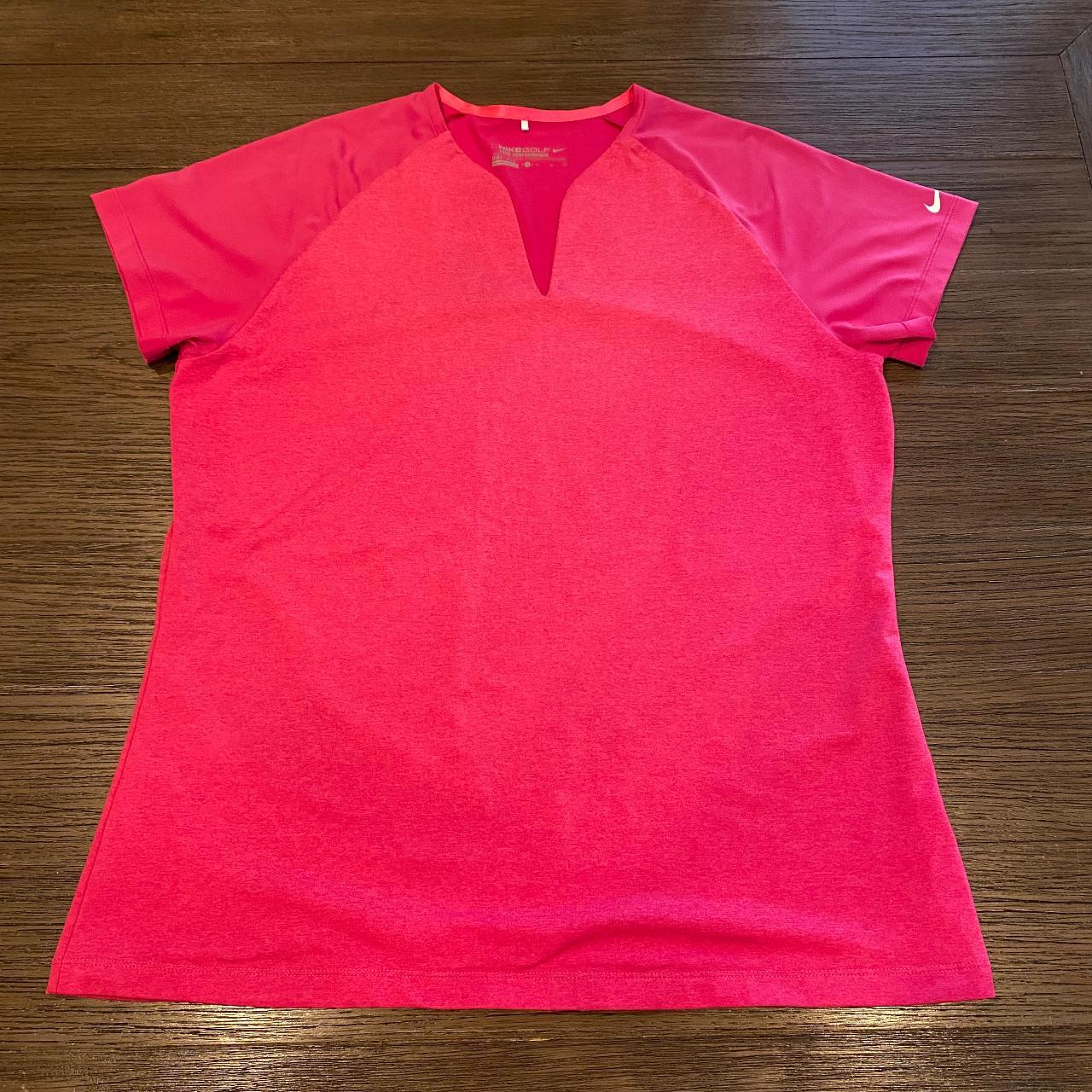 Nike women's collarless golf clearance shirts