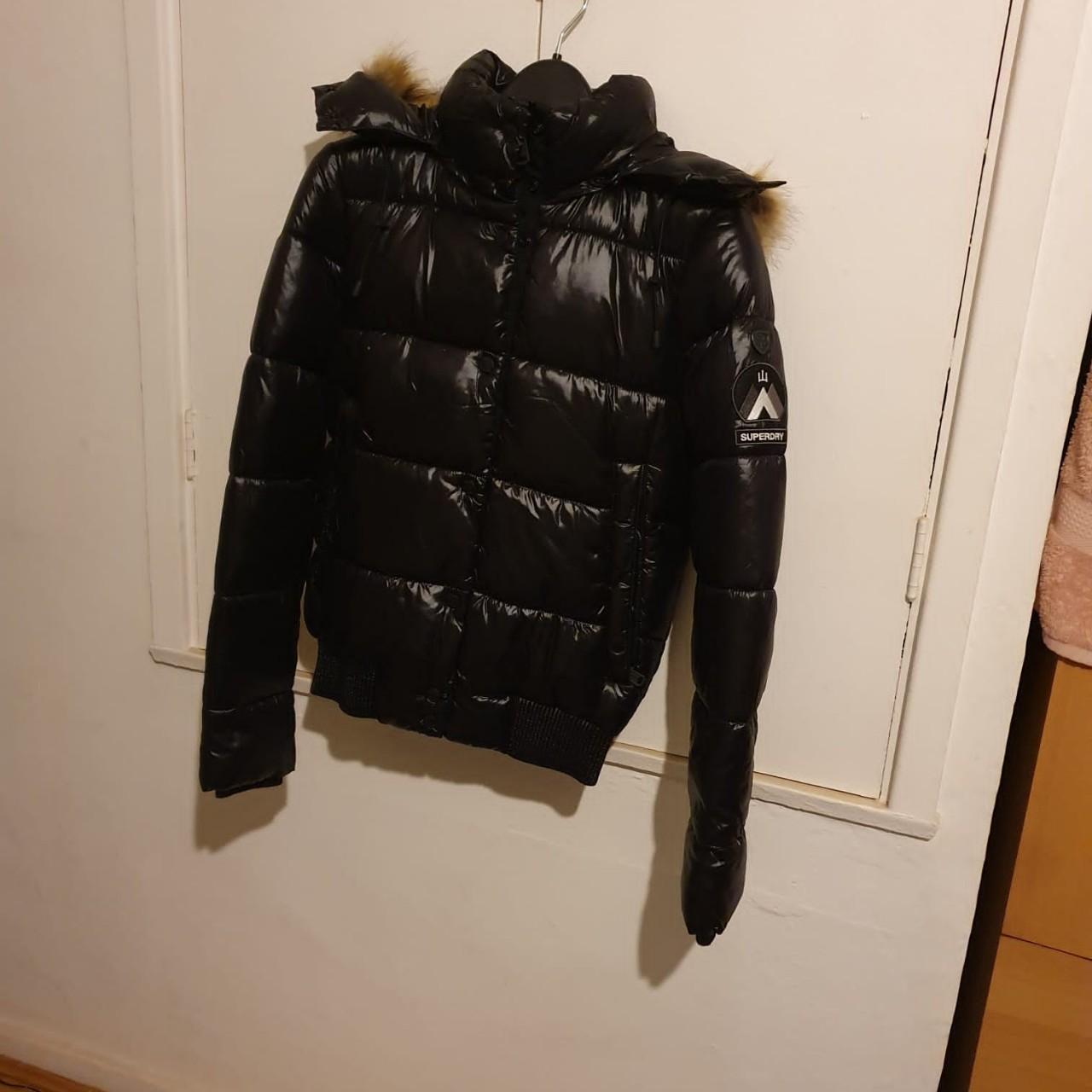Superdry high shine toya bomber jacket size xs/8,