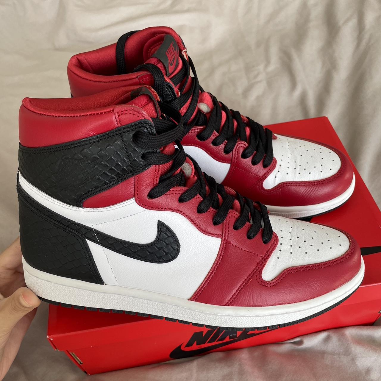 jordan 1 high og satin snake women's shoe