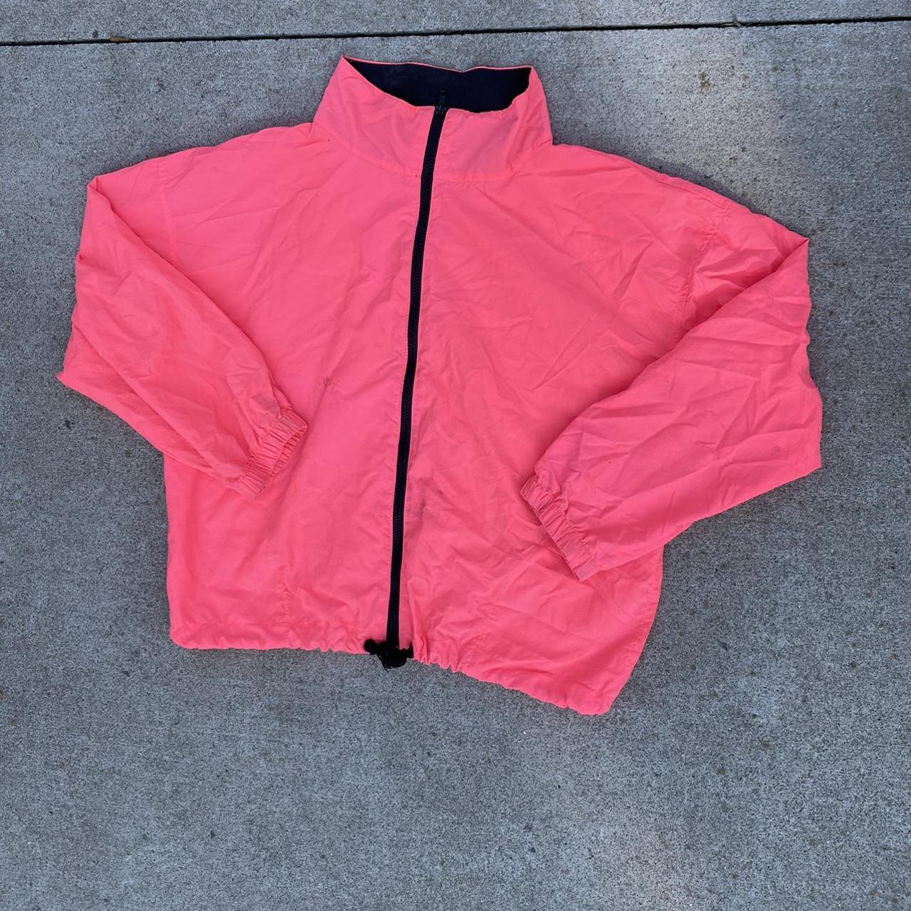 Bright deals pink windbreaker