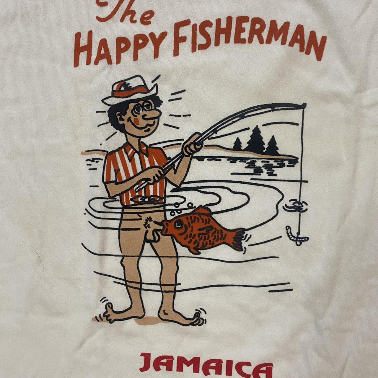 Vintage 90s Fly Fishing Sexual Humor Sweatshirt Puff Print Men's Size XL USA