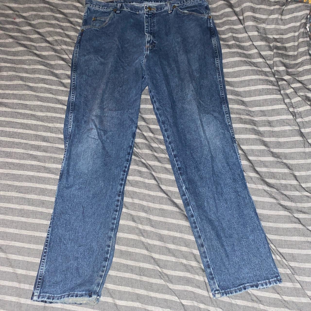 Wrangler Men's Blue Jeans | Depop