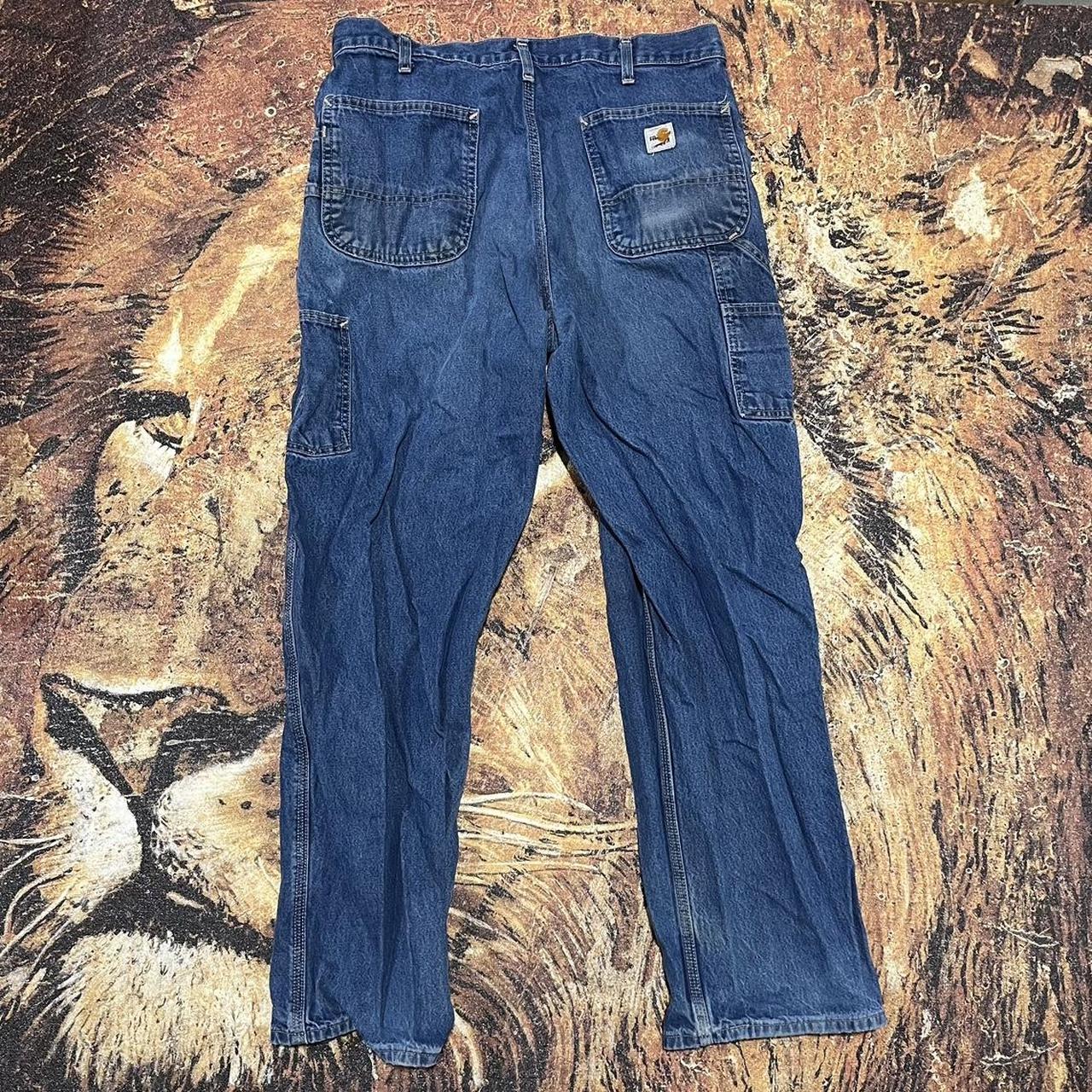 Carhartt Carpenter jeans 36x32 Fair condition.... Depop