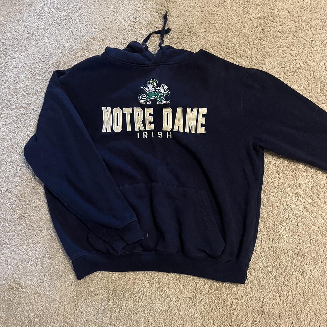 Notre dame lace up hoodie Clearance