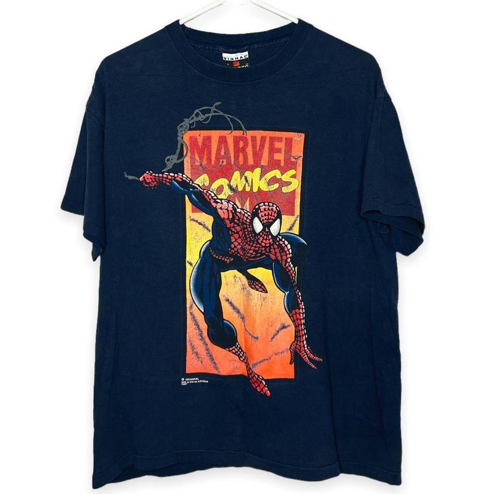 Vintage 1993 Marvel Spider-Man T-Shirt Single... - Depop
