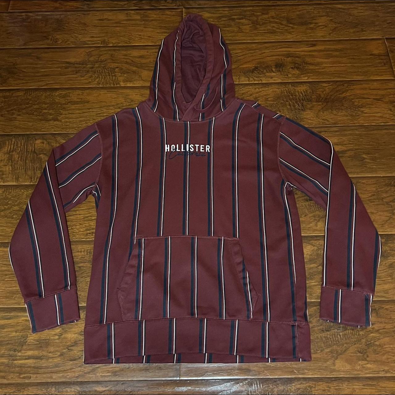 Hollister burgundy clearance hoodie