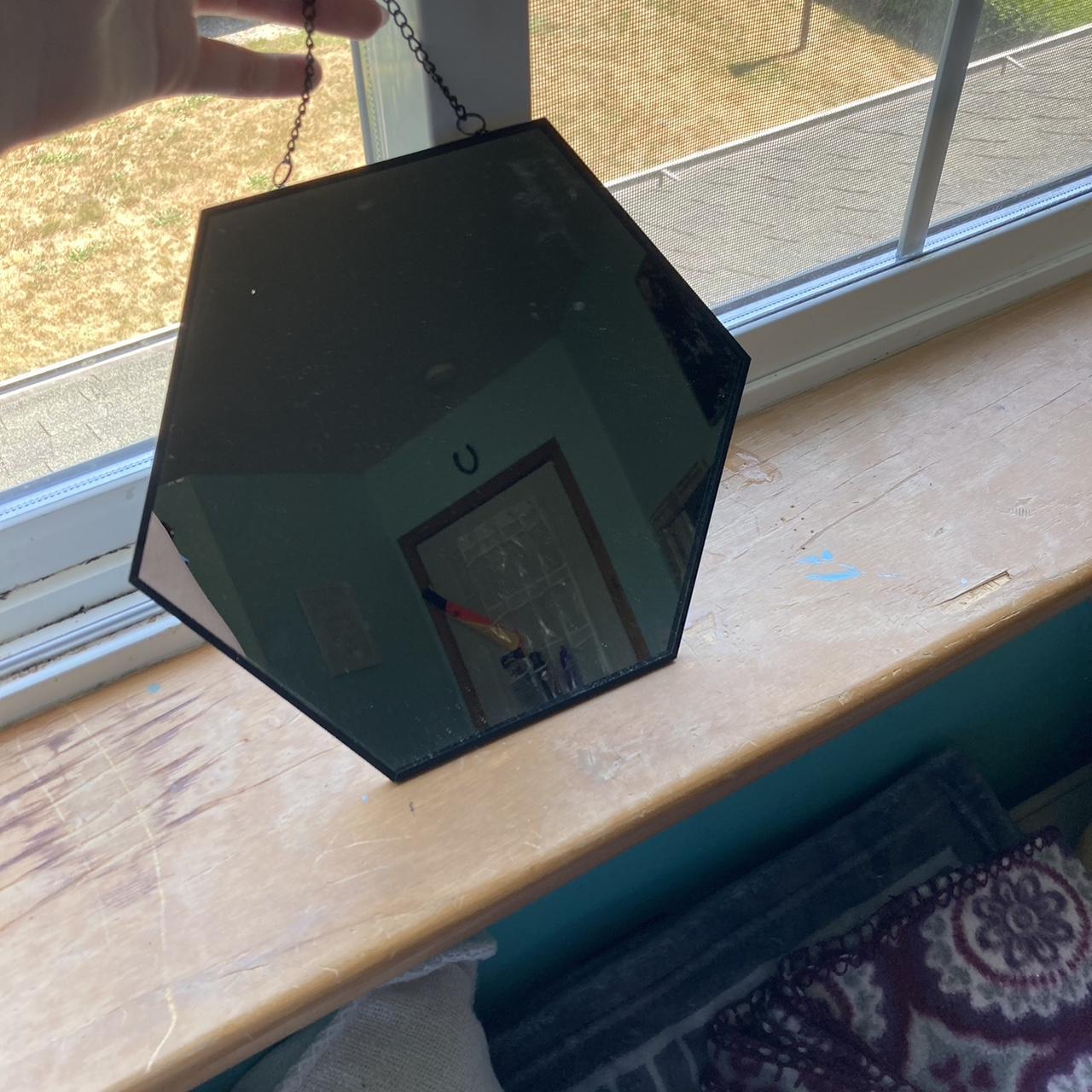 Black target hanging mirror Depop