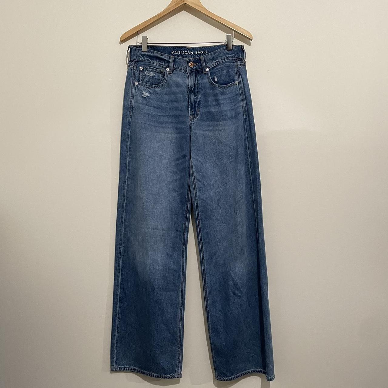 American Eagle Long Blue Jeans Waist: 31... - Depop