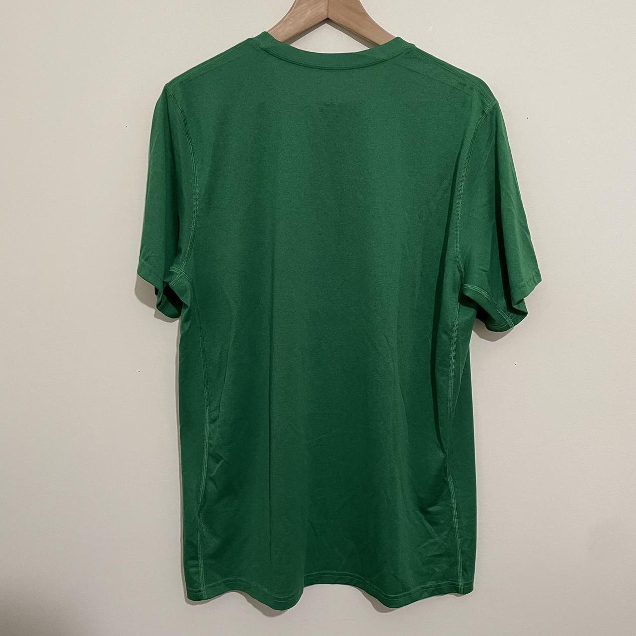 fluorescent green nike shirt