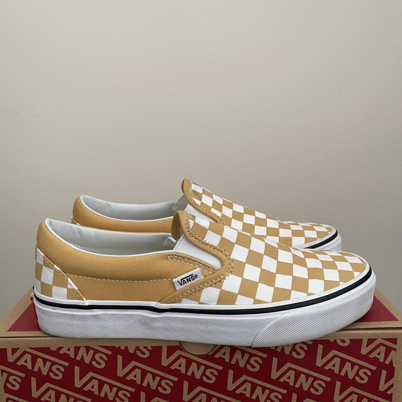 Vans Checkered Classic Slip On Shoes Women's 8.5,... - Depop