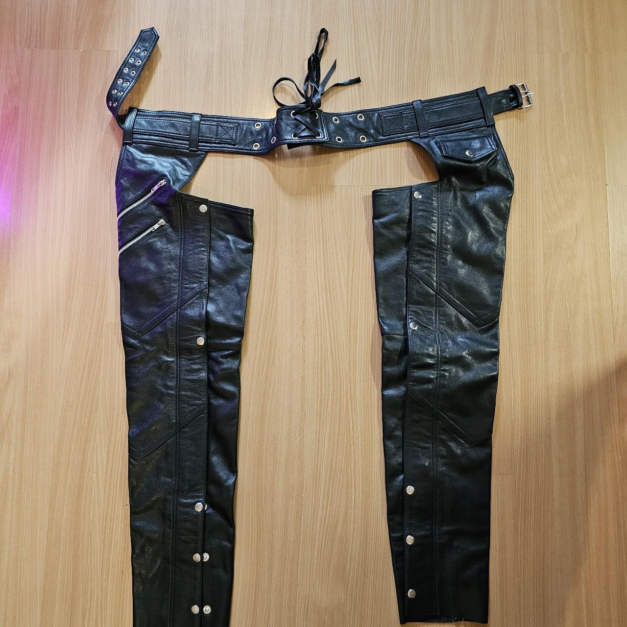 Soft hot sale leather chaps