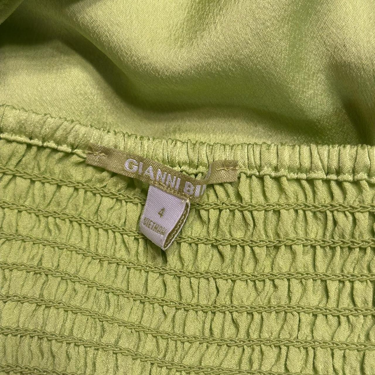 Gianni Bini Women's Green Blouse Depop