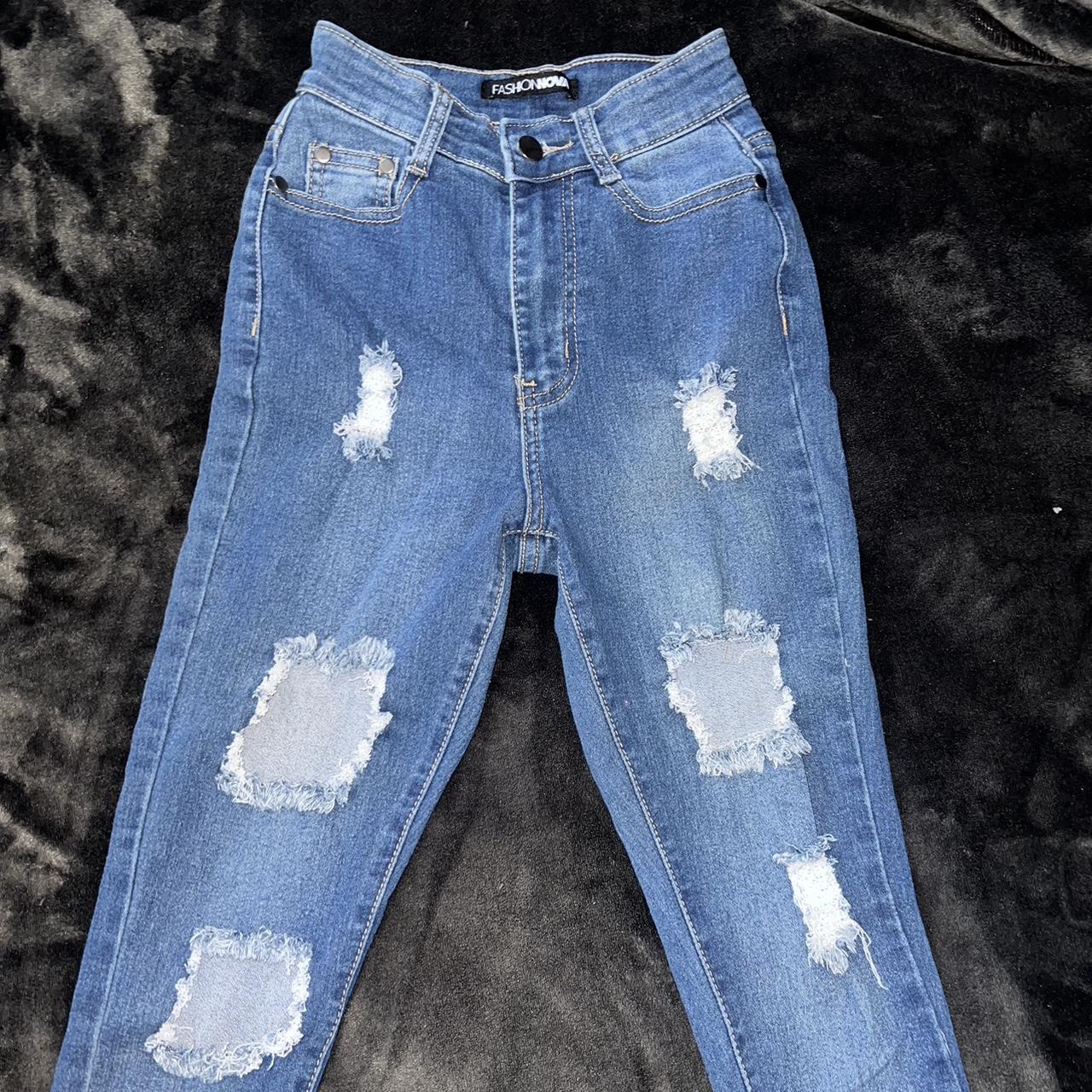 Fashion Nova Jeans Worn once, perfect condition... - Depop