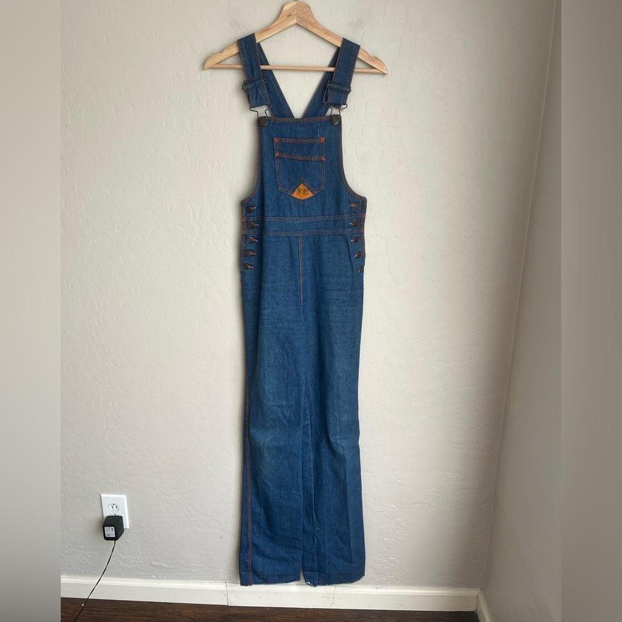 Faded Glory Women's Overalls - Blue/Orange - 26" … - image 2