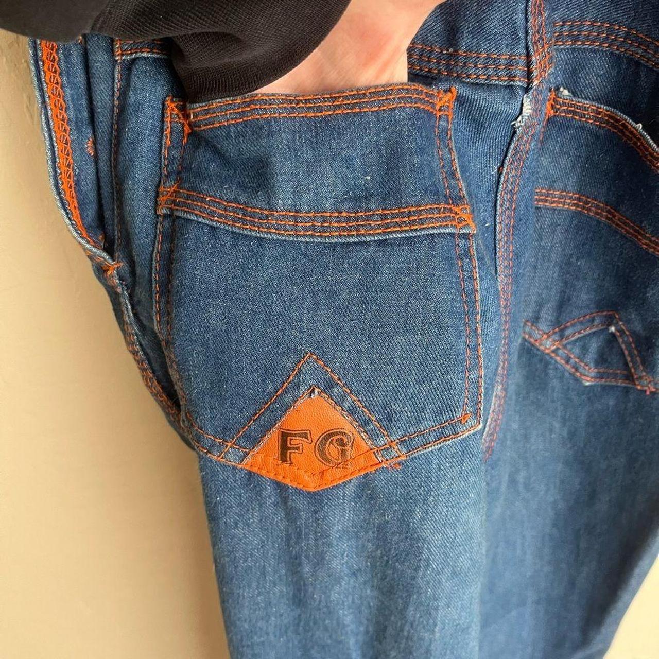 Faded Glory Women's Overalls - Blue/Orange - 26" … - image 4