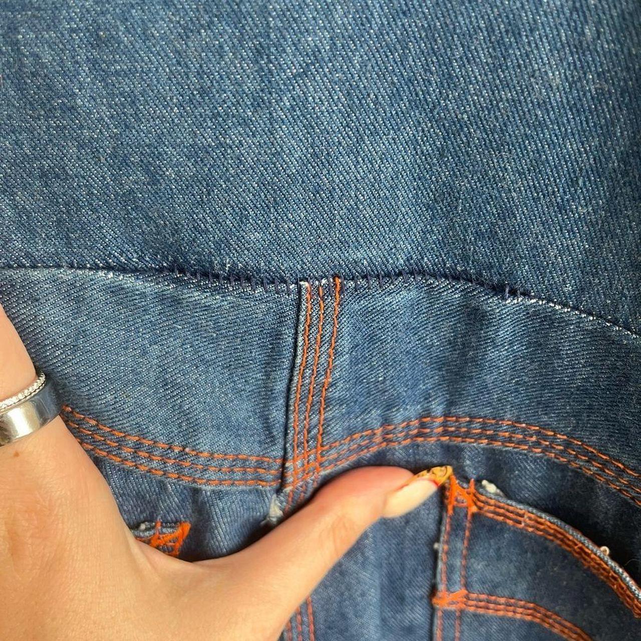 Faded Glory Women's Overalls - Blue/Orange - 26" … - image 6