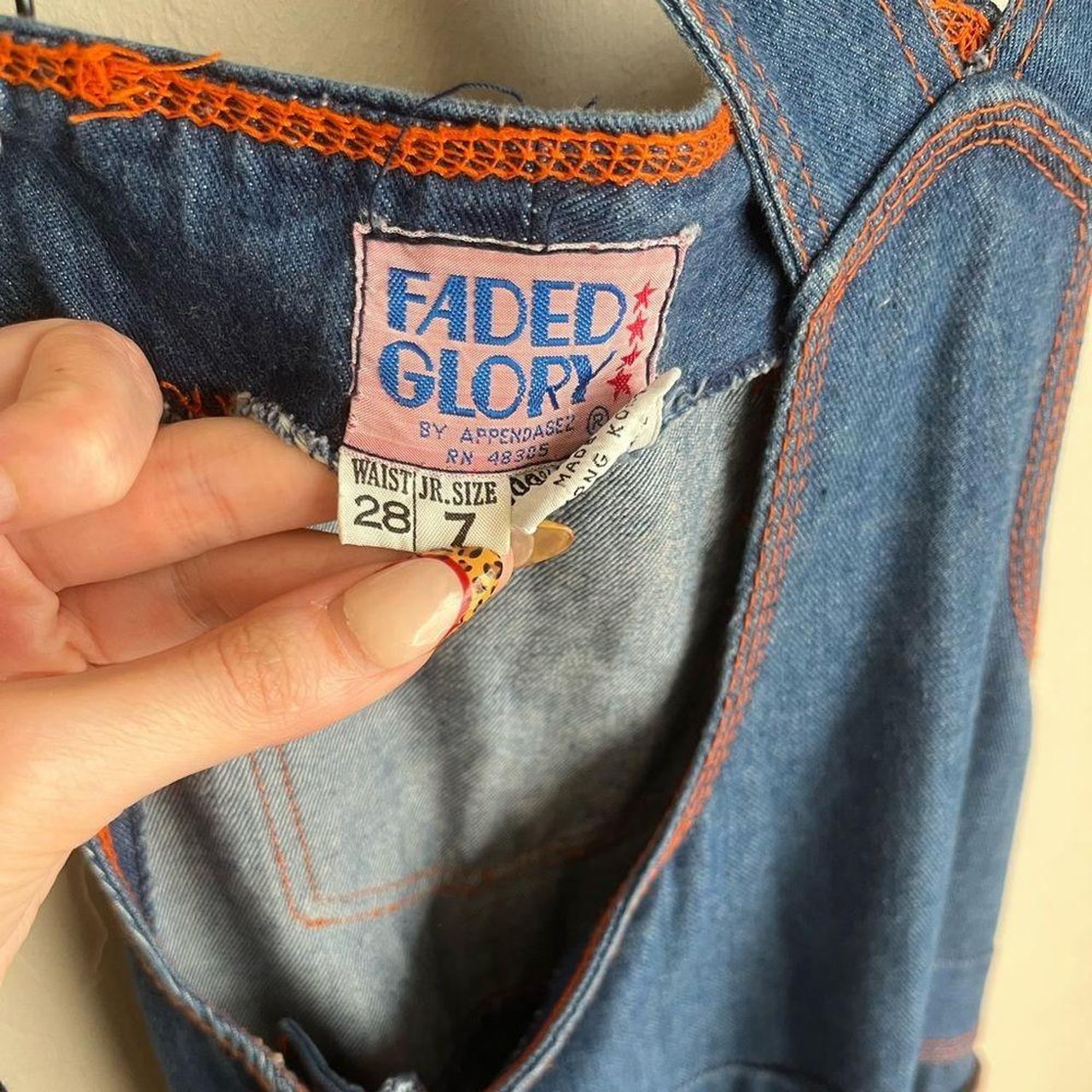 Faded Glory Women's Overalls - Blue/Orange - 26" … - image 5