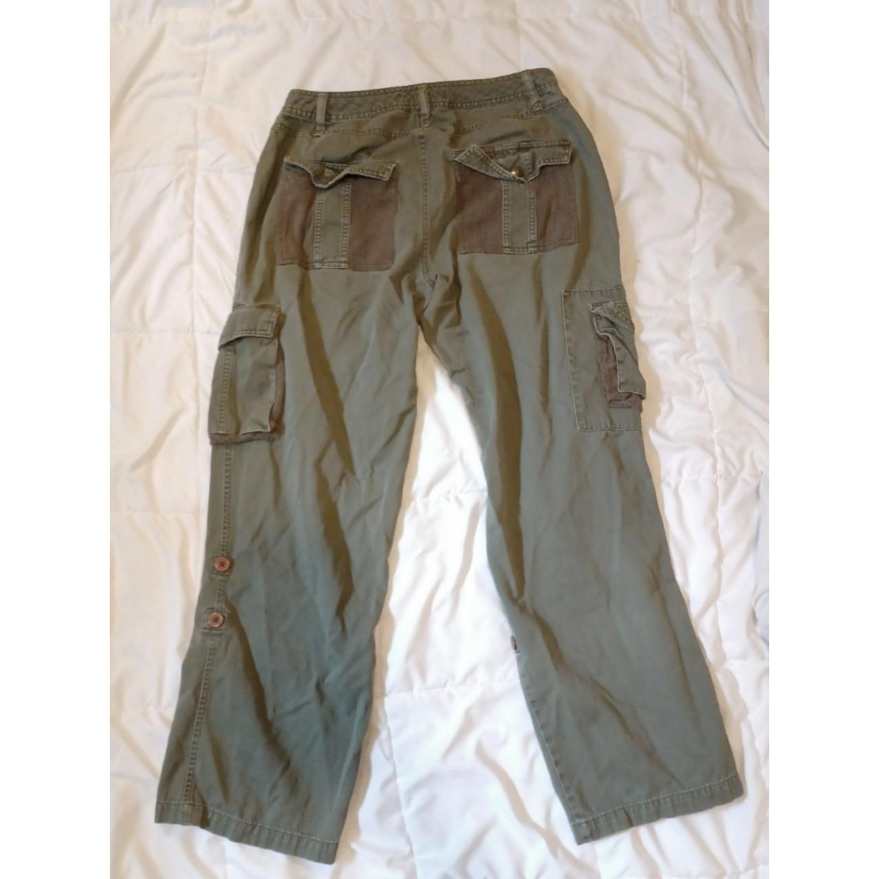 Women's Green and Khaki Jeans | Depop