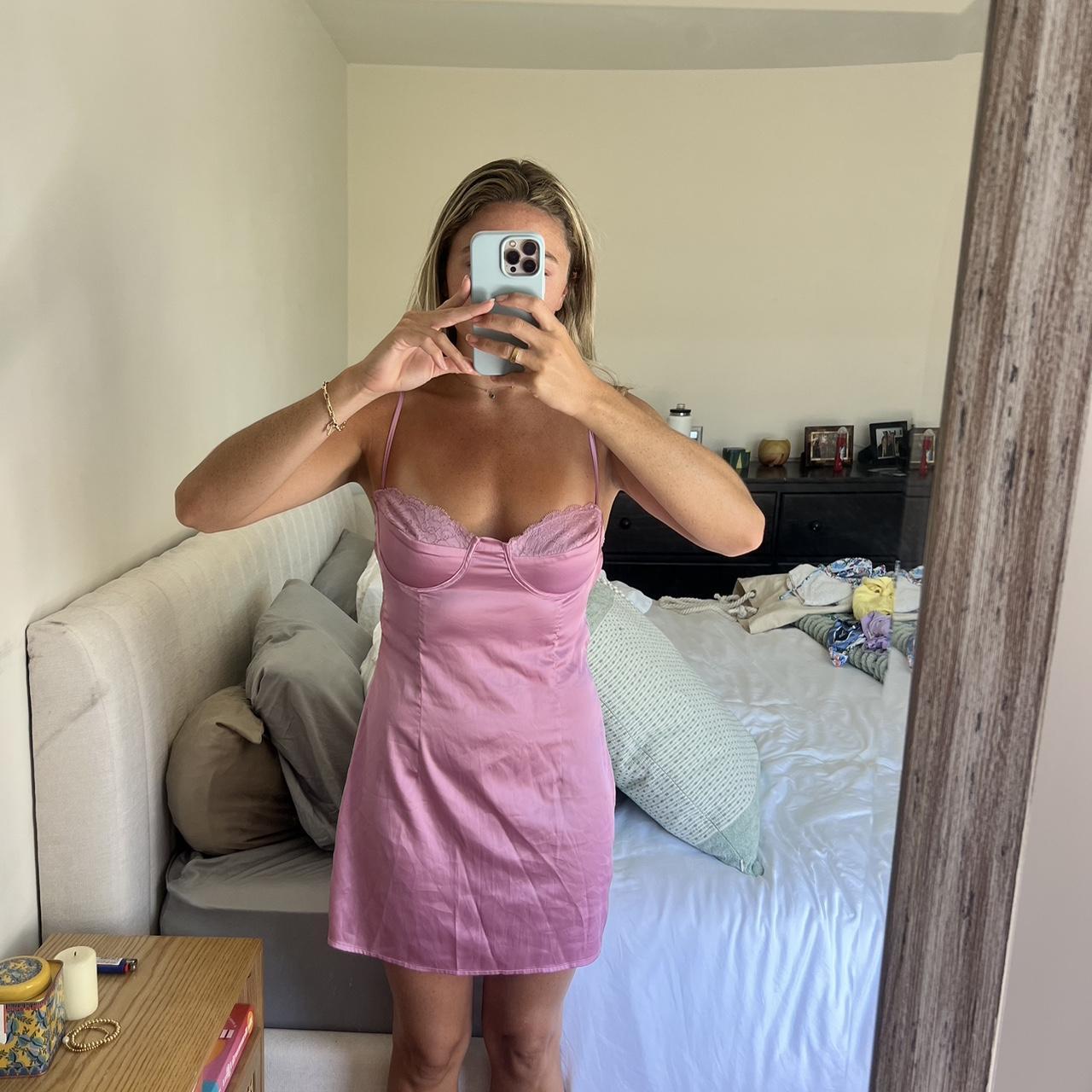 Beginning boutique pink slip dress Us 6 Depop