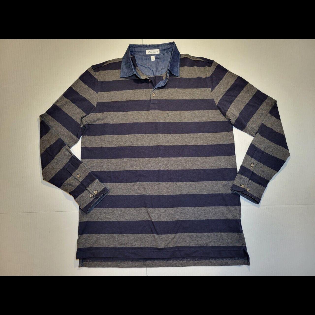 Peter store Millar crown fleece long sleeve polo