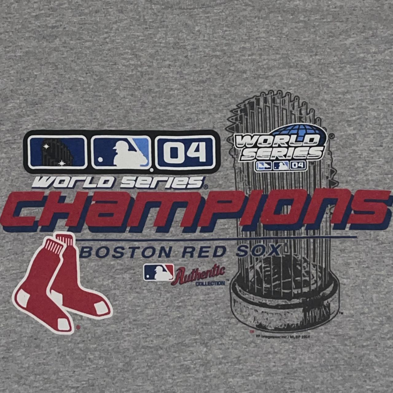 Boston Red Sox T Shirt Men 2XL Adult MLB Baseball 2004 World