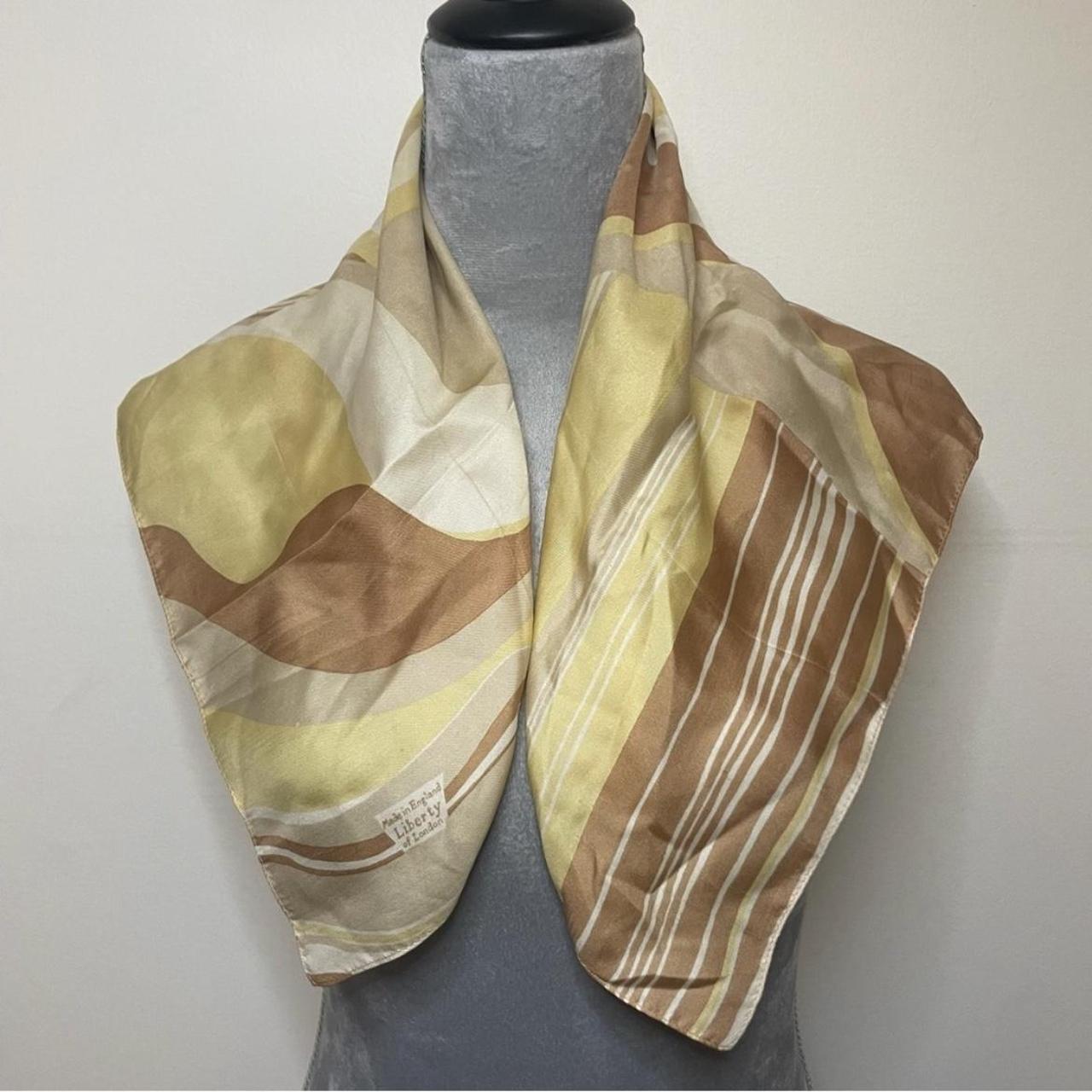 Liberty London Women's Yellow and Brown Scarf-wraps (2)