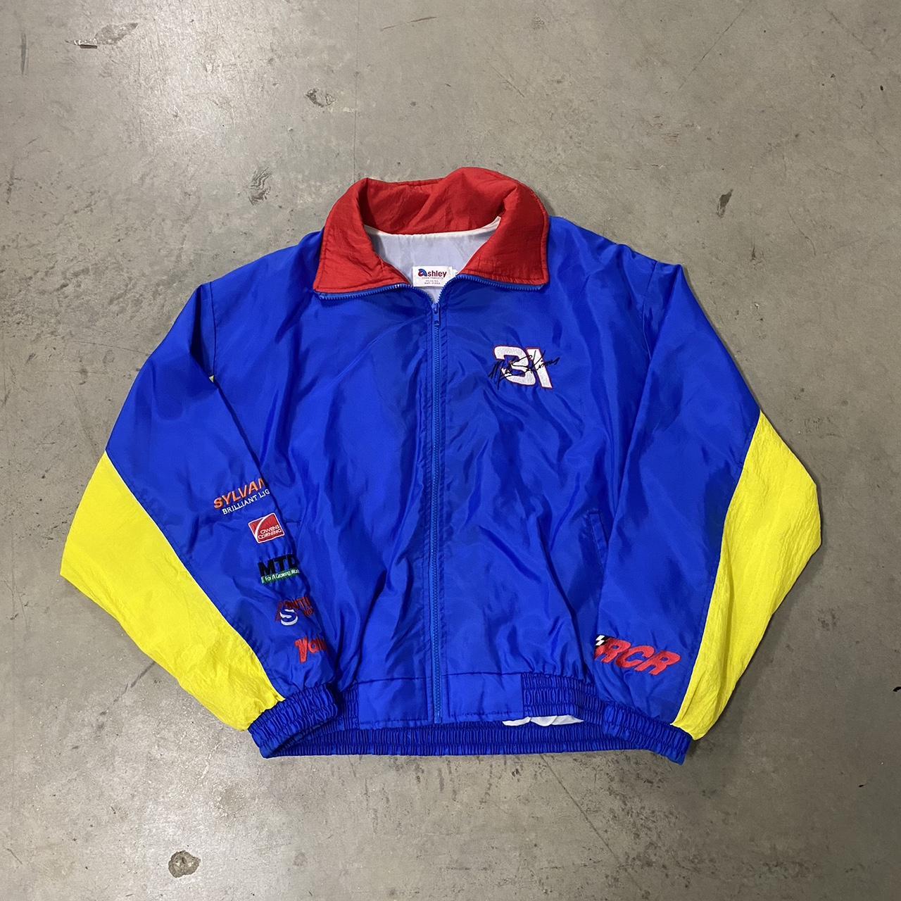 Vintage 90’s Lowes Racing Jacket Size XXL Color:... - Depop