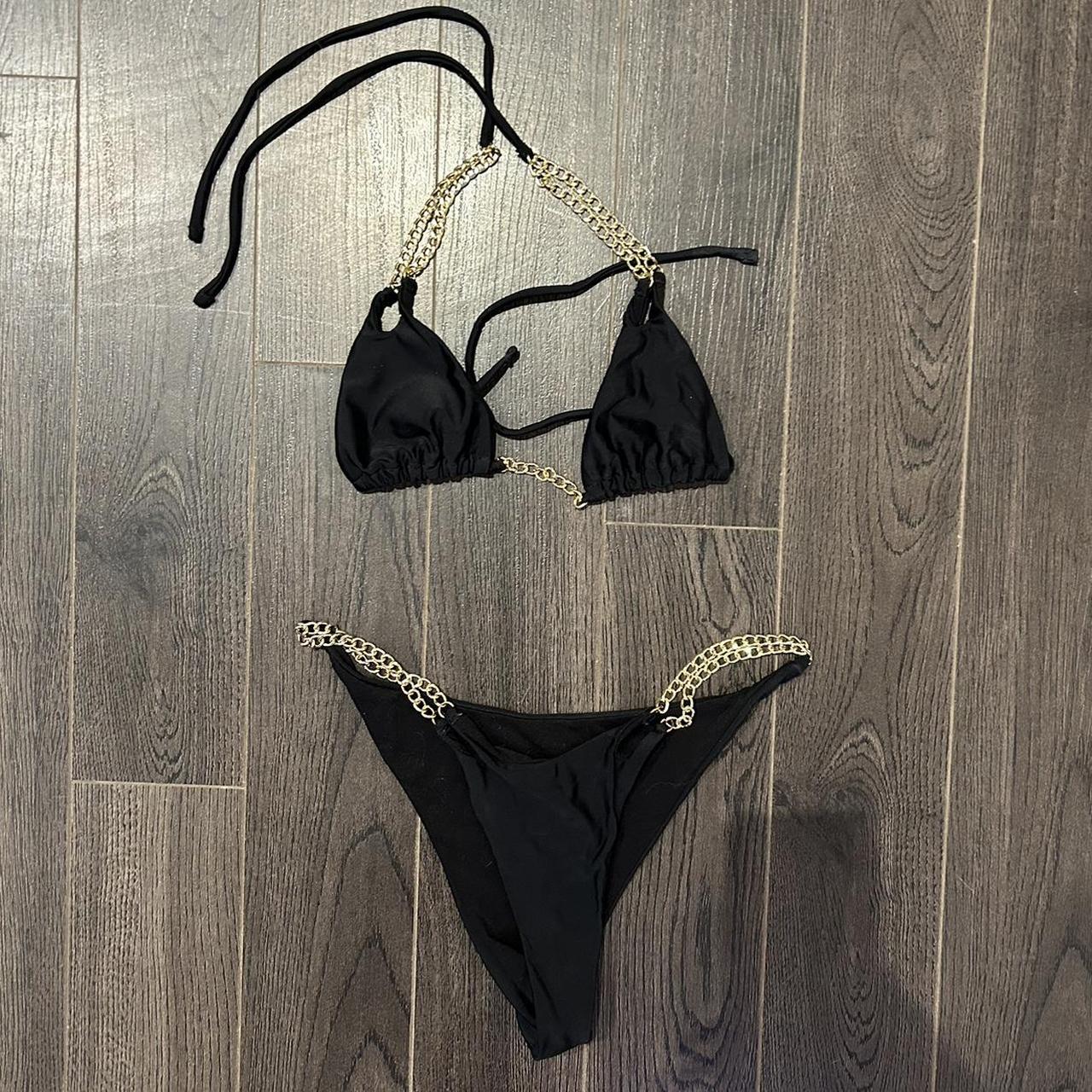 Chain bikini 🖤 bikini swimsuit Depop