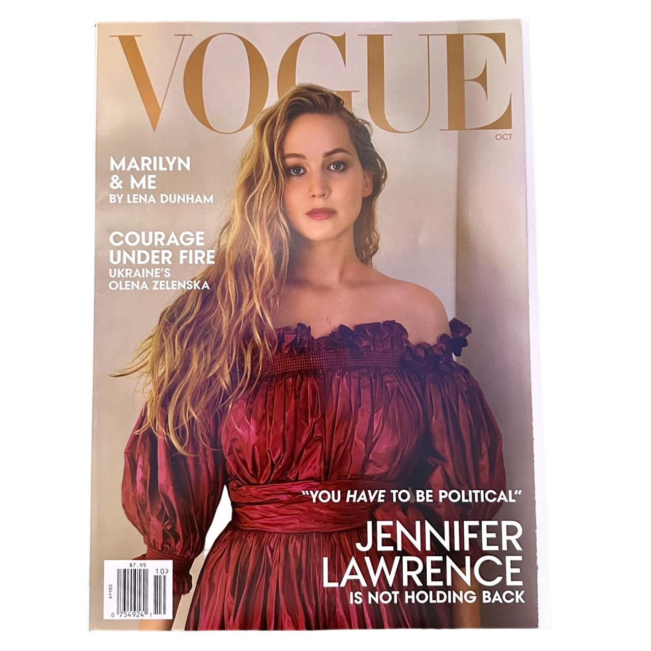 Vogue Magazine October 2022 Jennifer Lawrence... - Depop