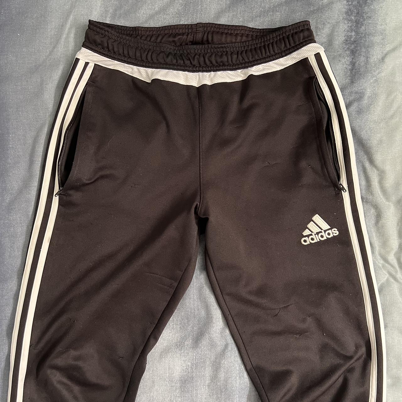 Adidas climacool sweatpants with zips near calves.... - Depop