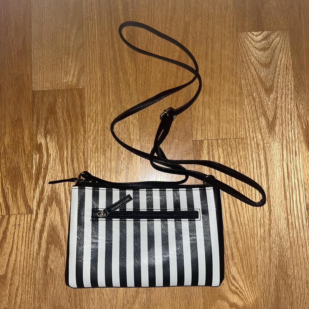 Striped crossbody cheap purse