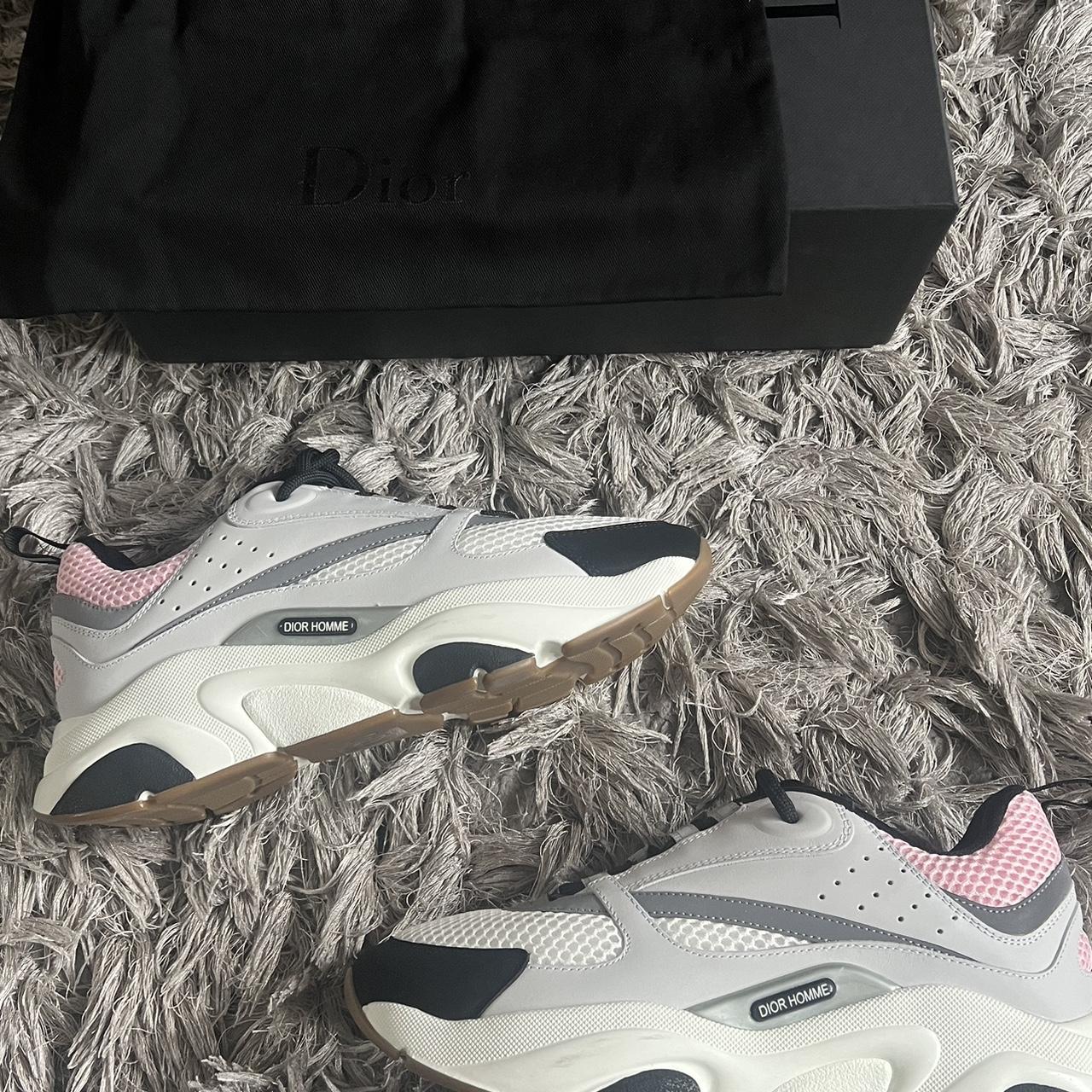 DIOR B22 PALE PINK GREY TRAINER. Only worn once to a... - Depop