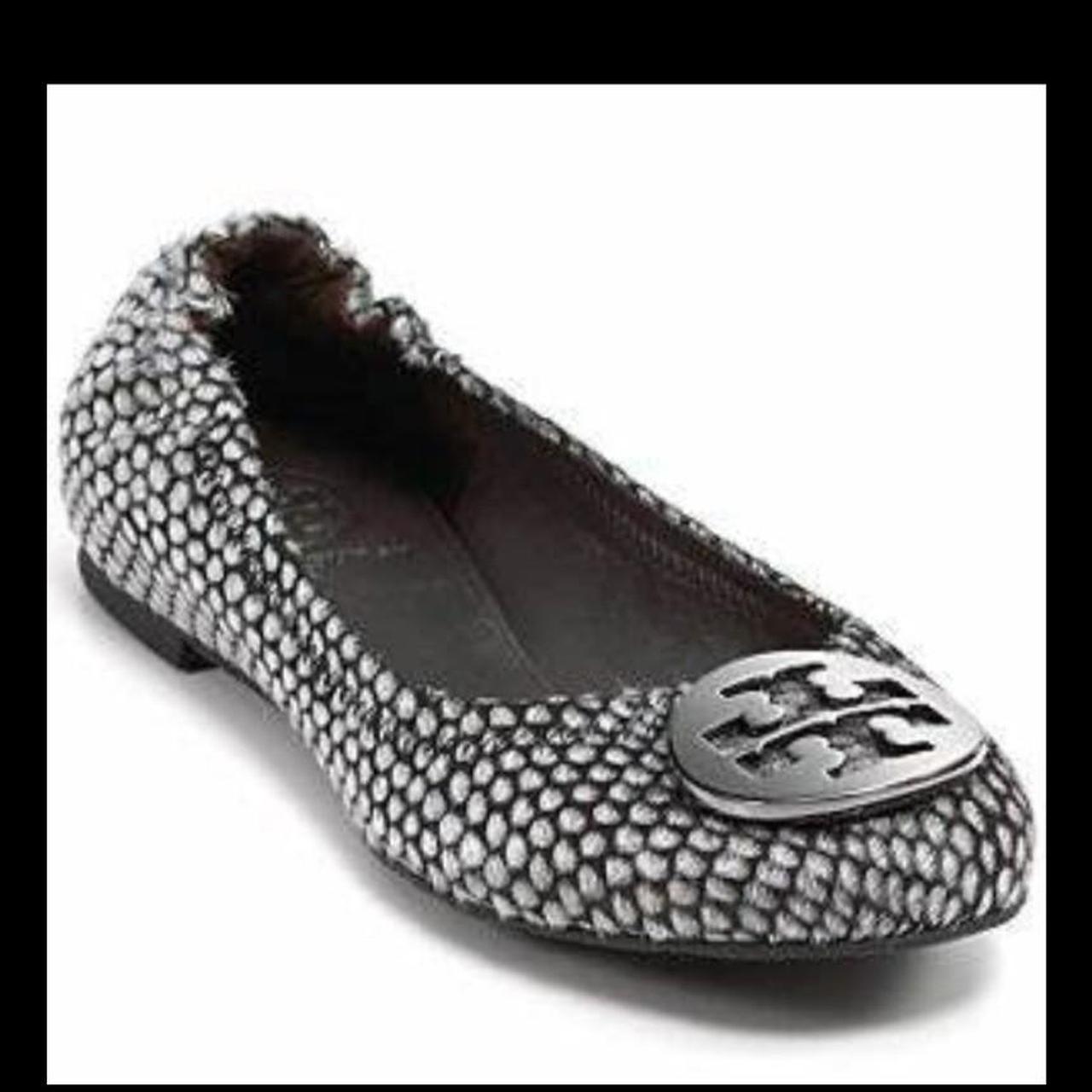 Snakeskin tory burch discount flats