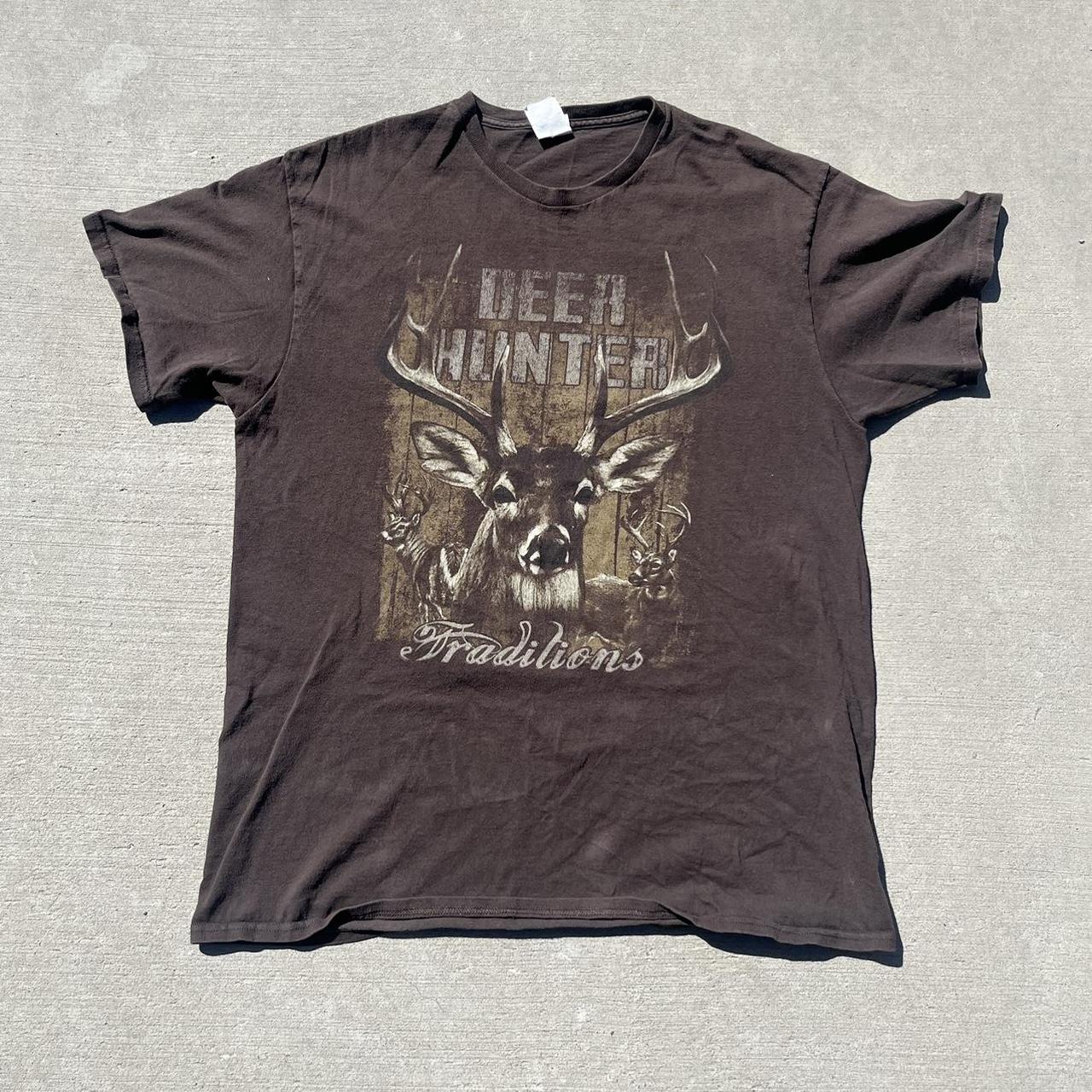 Brown Deer Hunter Traditions cotton tee hunting... Depop