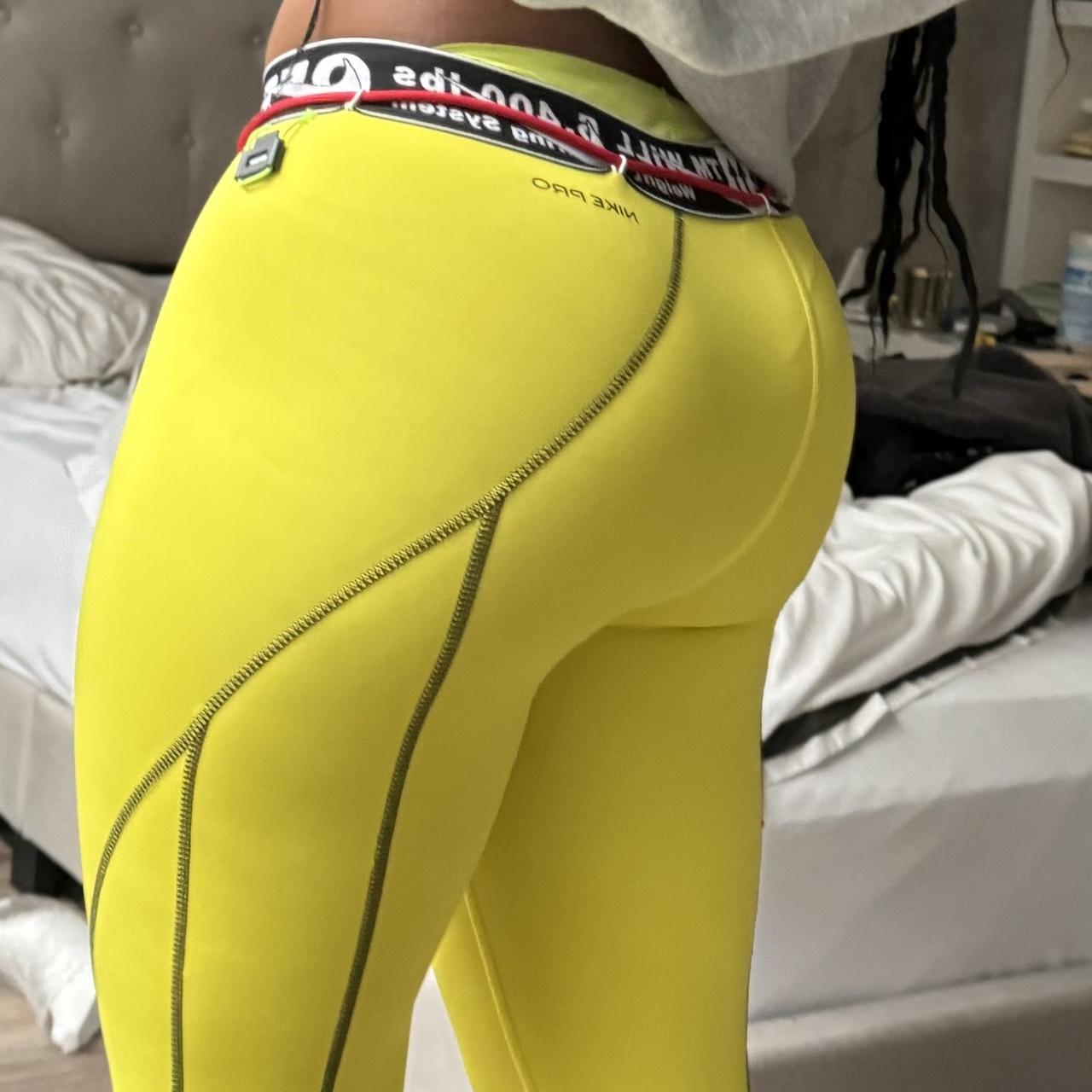yellow off white tights