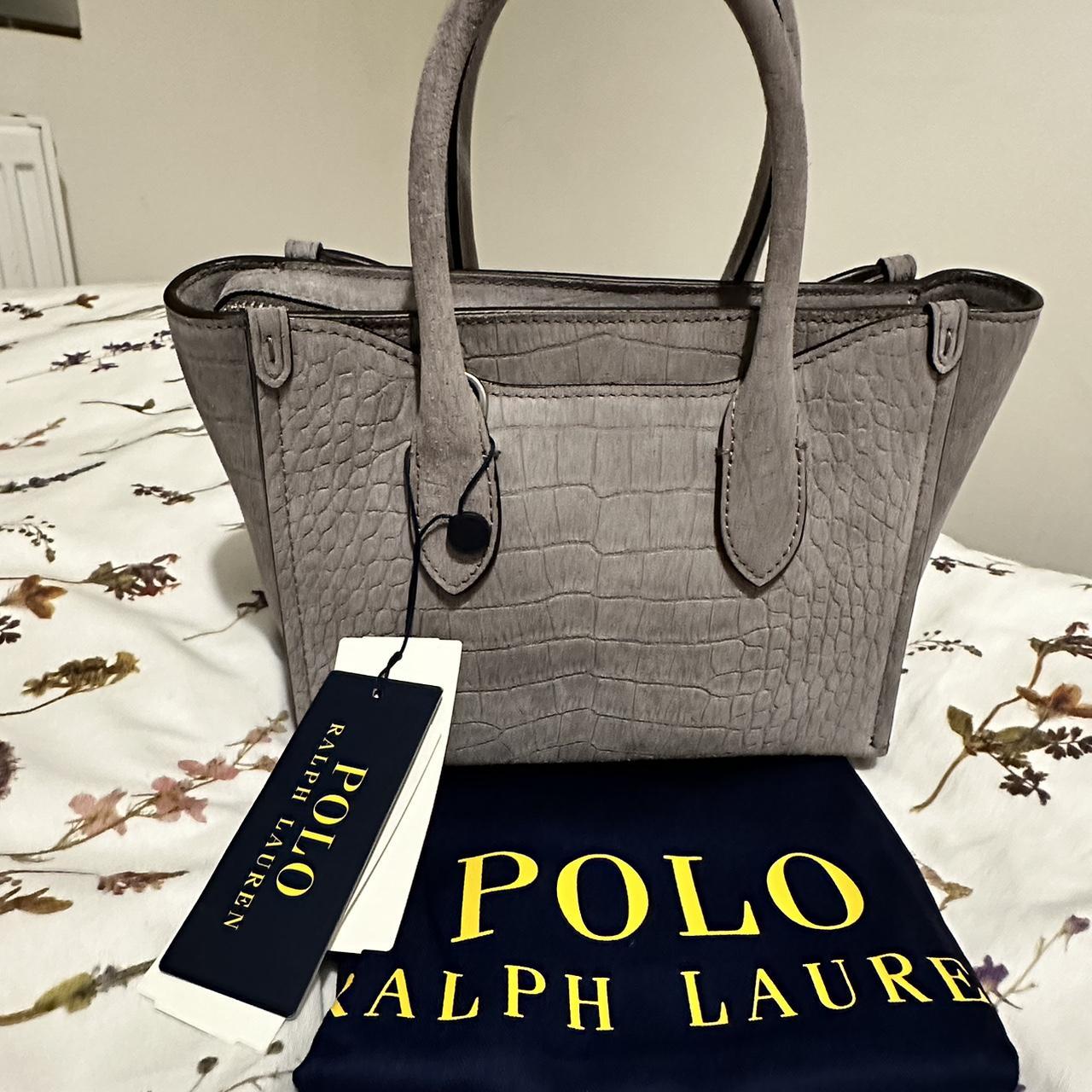 Ralph lauren grey handbag online