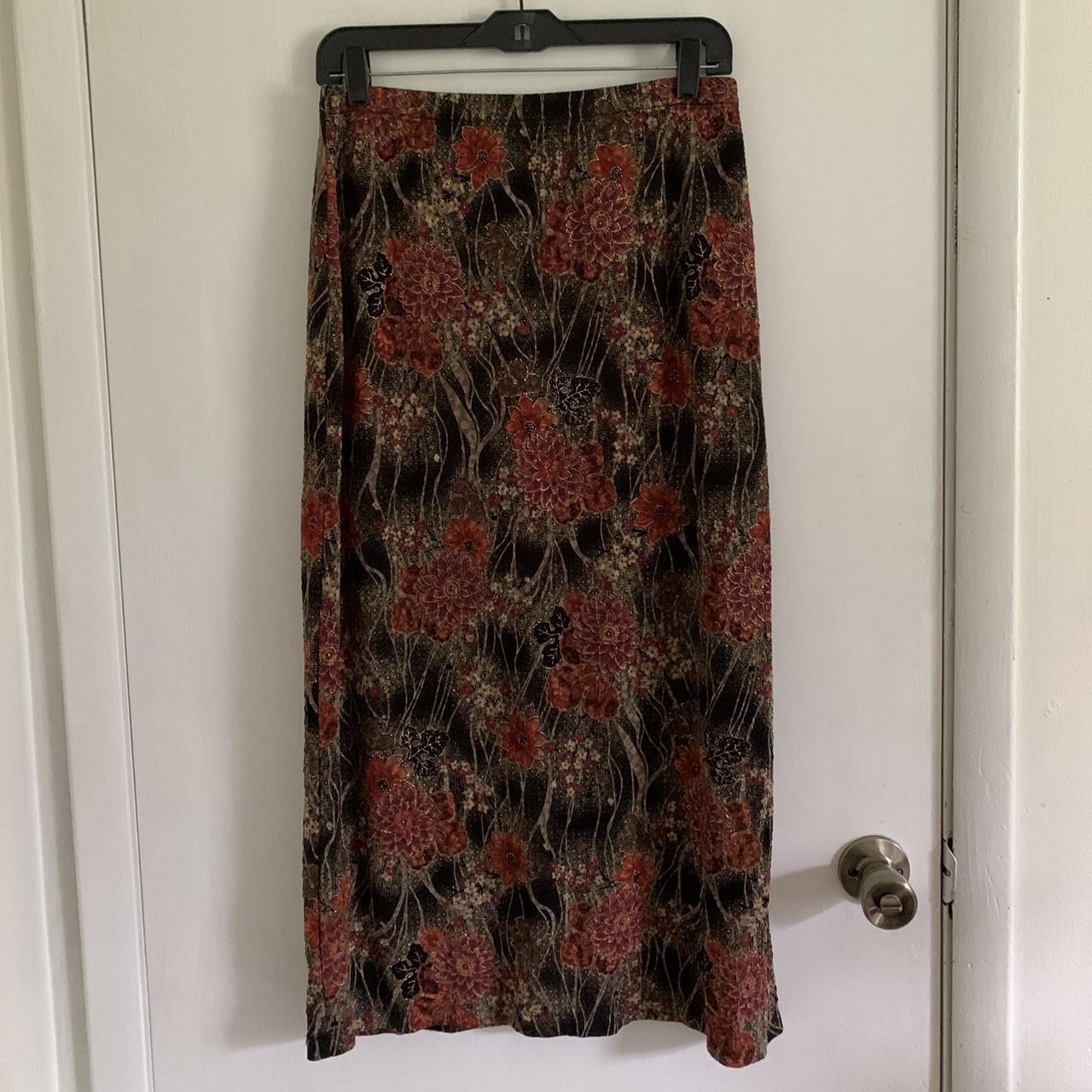 Whimsigoth Mirasol floral long skirt, size M. Very... - Depop