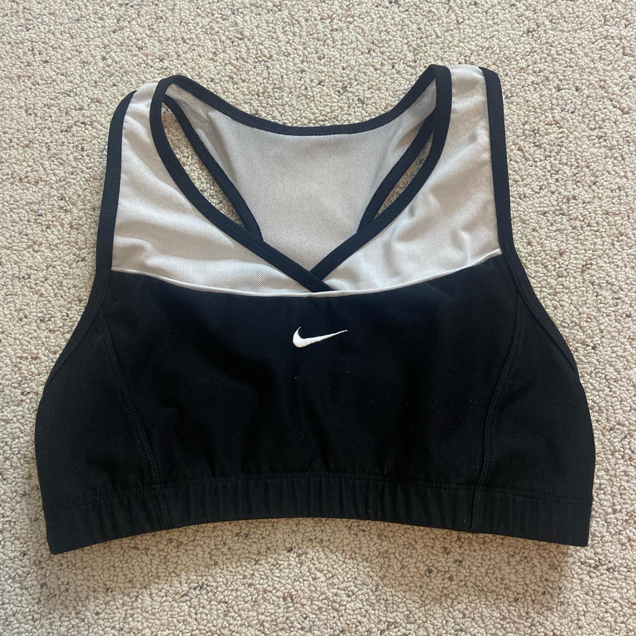 - Black and white Nike sports bra - Great quality,... - Depop