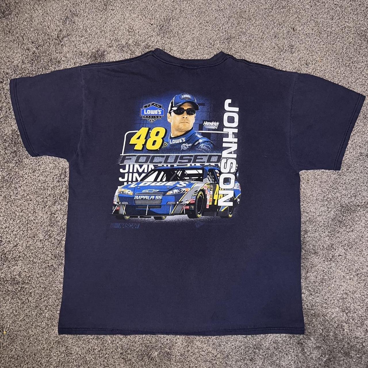 2000s Jimmie Johnson NASCAR Tee Size: XL Send... - Depop