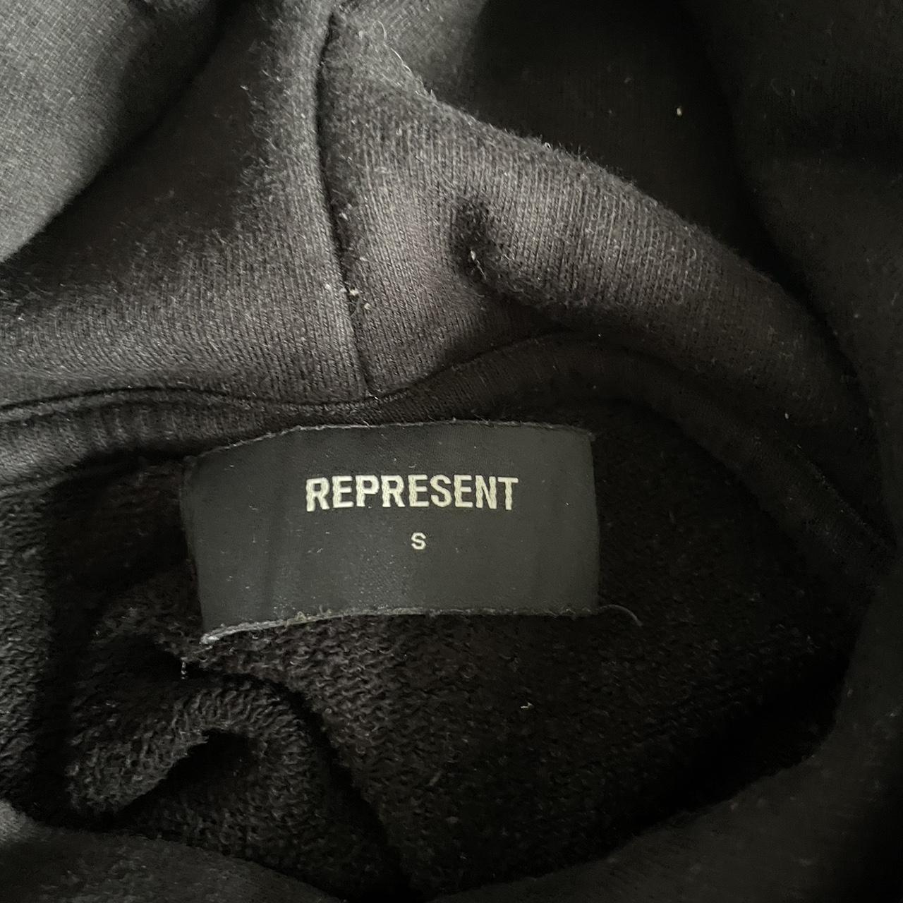 Represent script hoodie in black Size: men’s small... - Depop