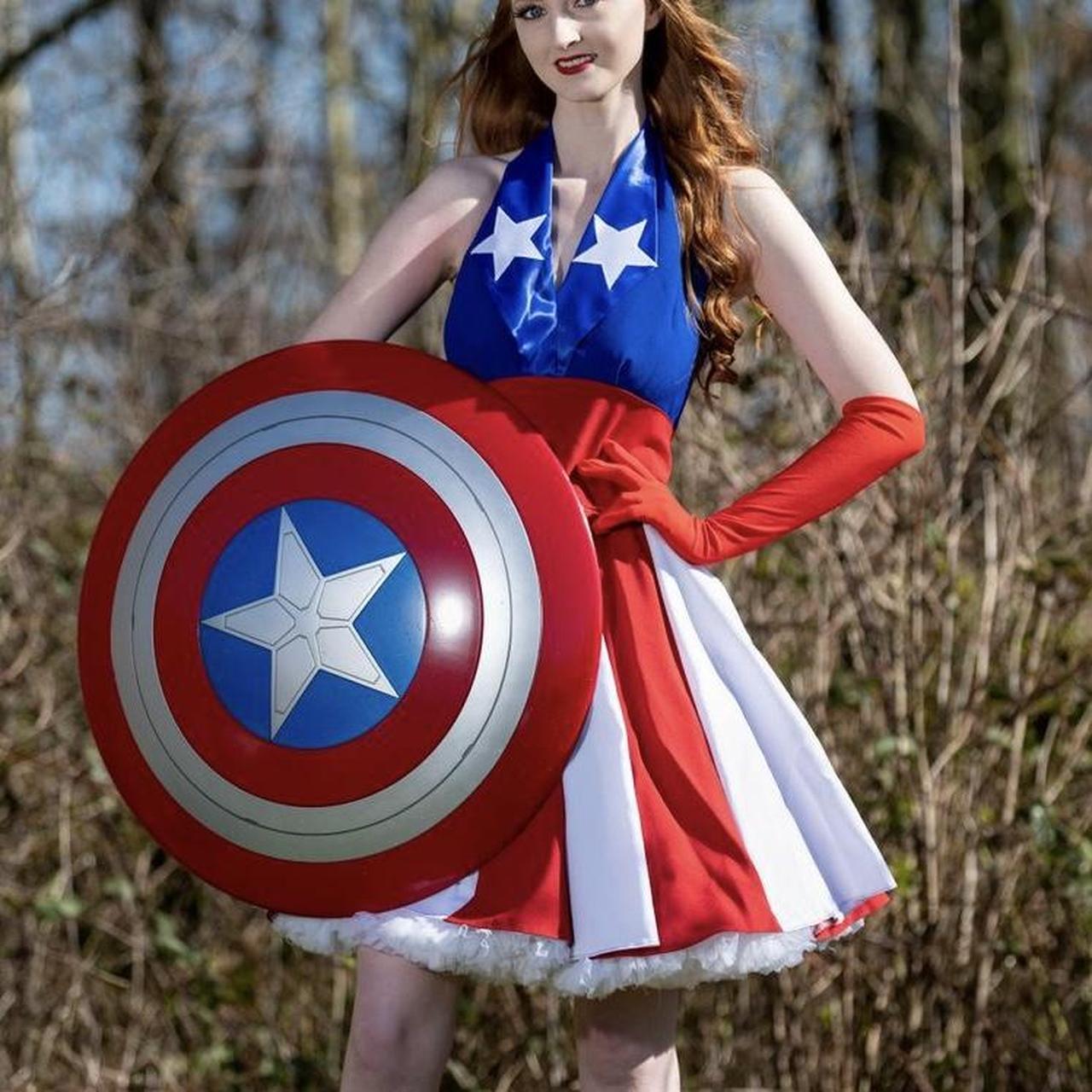 Captain America USA Girl Cosplay Size 8 10. Been Depop