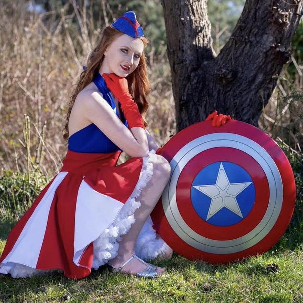 Captain america outlet fancy dress womens