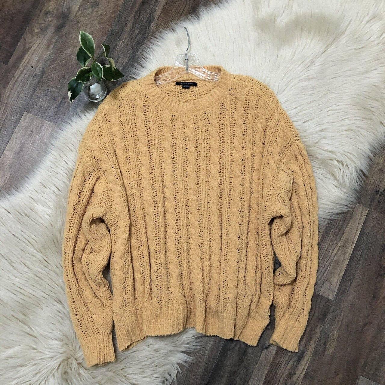 American eagle shop mustard sweater