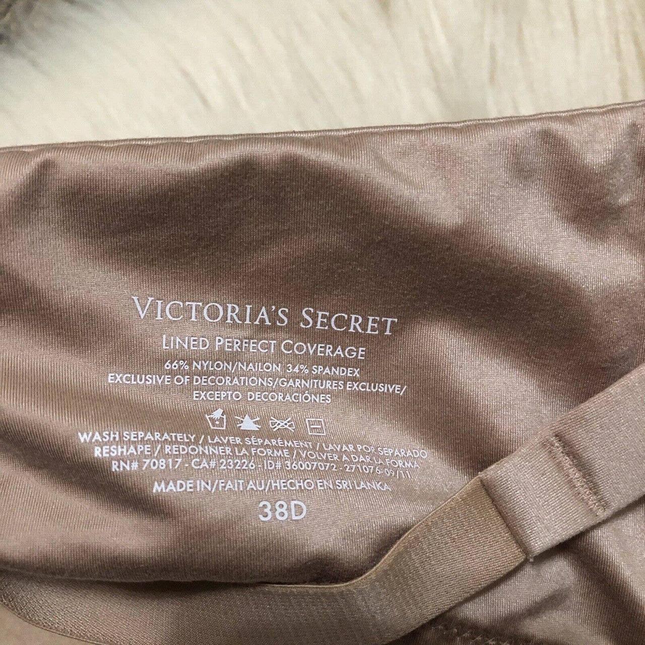 Victoria's Secret lined perfect coverage bra Size - Depop