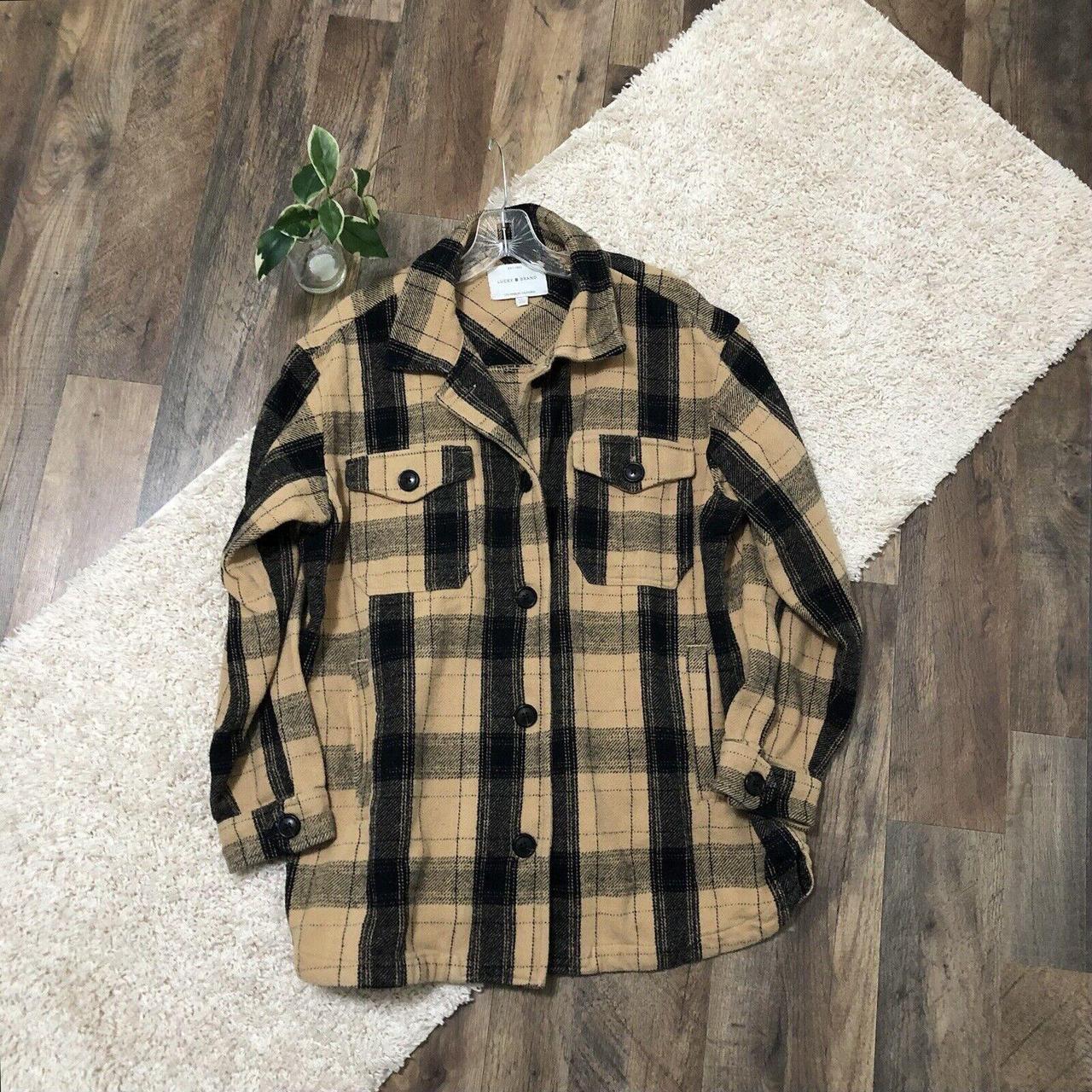 LUCKY BRAND PLAID 2024 SHACKET NWT SIZE MEDIUM