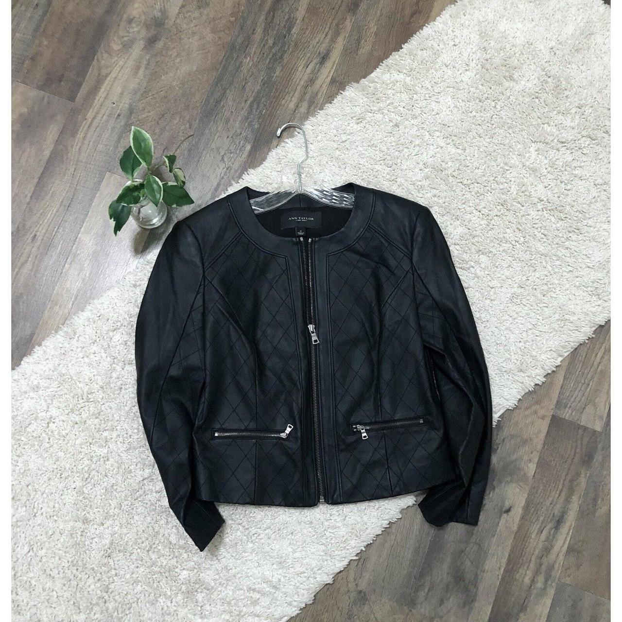 ANN TAYLOR LEATHER FULL ZIP JACKET offers